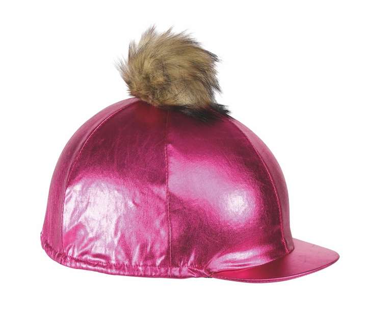 Shires Metallic Hat Cover Pink