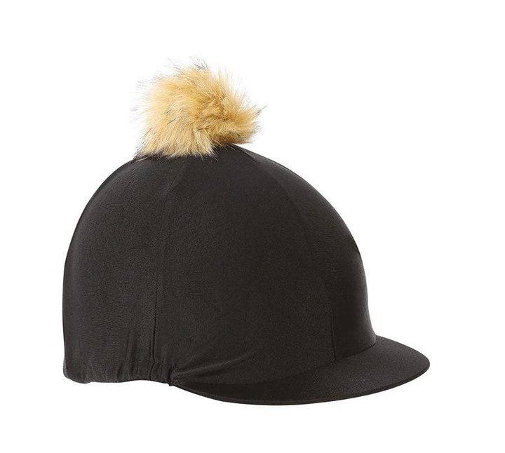 Shires Pom Pom Hat Cover Black