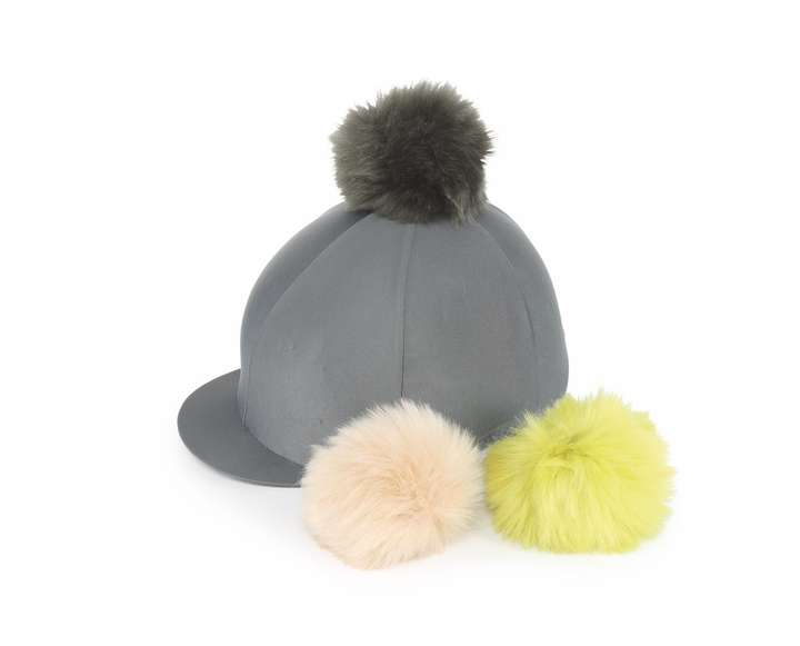 Shires Switch It Pom Pom Hat Cover Charcoal