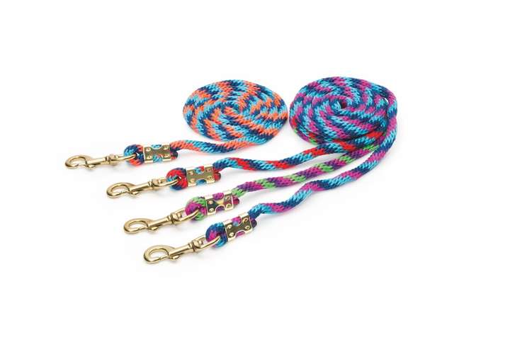 Shires Topaz Lead Rope Navy/Red/Turquoise