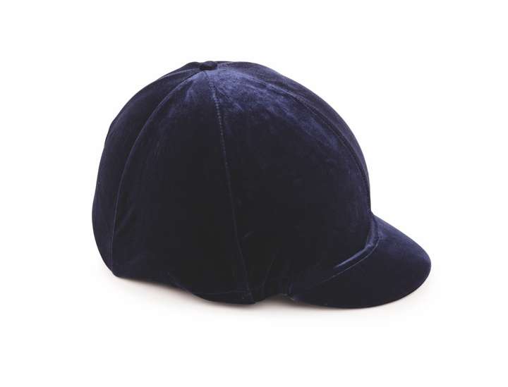 Shires Velveteen Hat Cover Navy