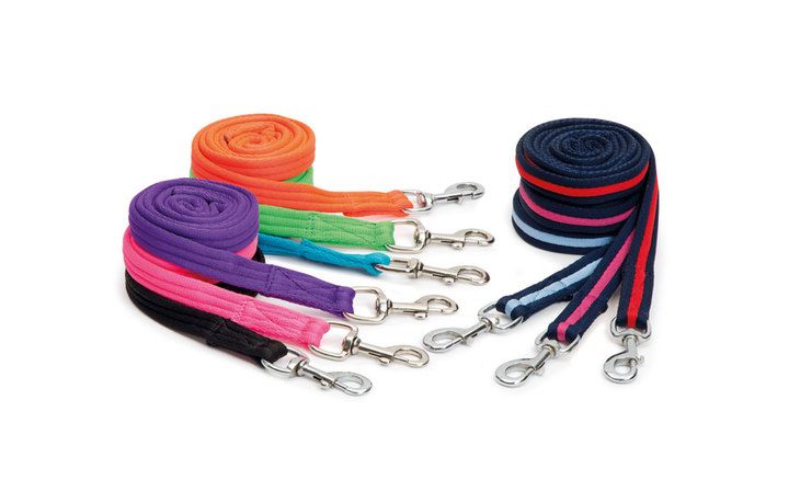 Shires Wessex Navy/Cambridge Cushion Web Lead Rein