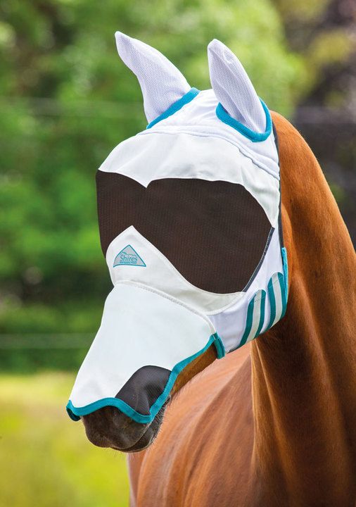 Shires White Sun Shade Fly Mask