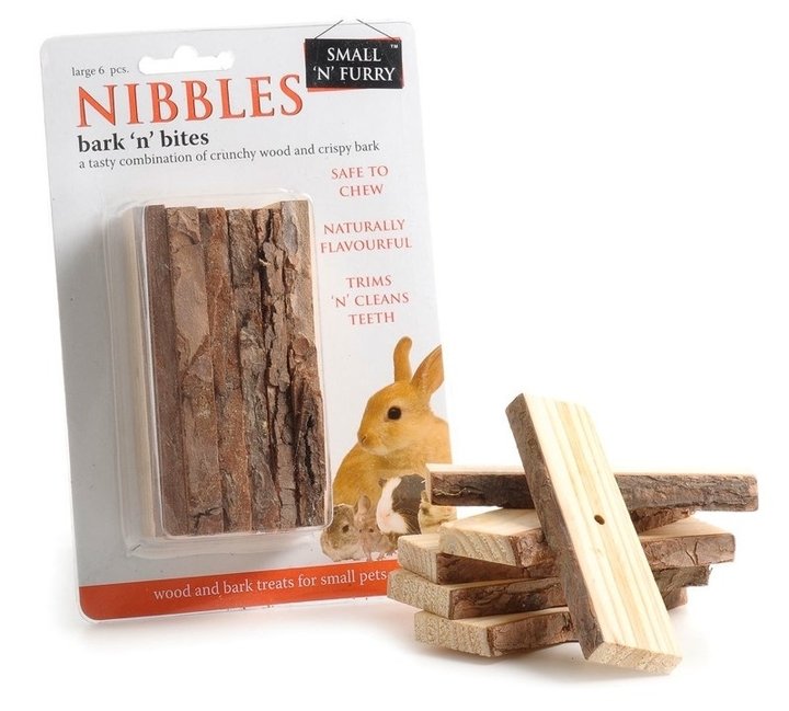 Small 'N' Furry Nibble Bark 'n' Bites for Small Animals