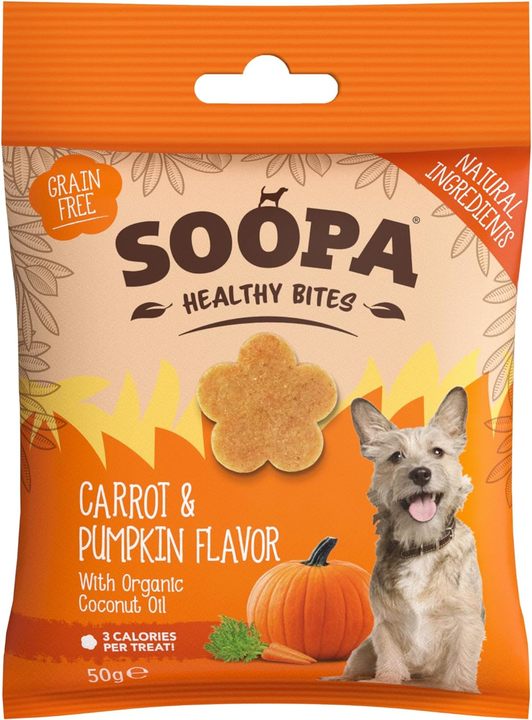 Soopa Carrot & Pumpkin Healthy Bites for Dogs