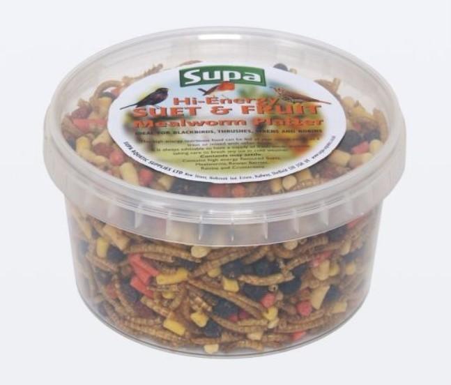 Supa Hi-Energy Suet & Fruit Mealworm Platter