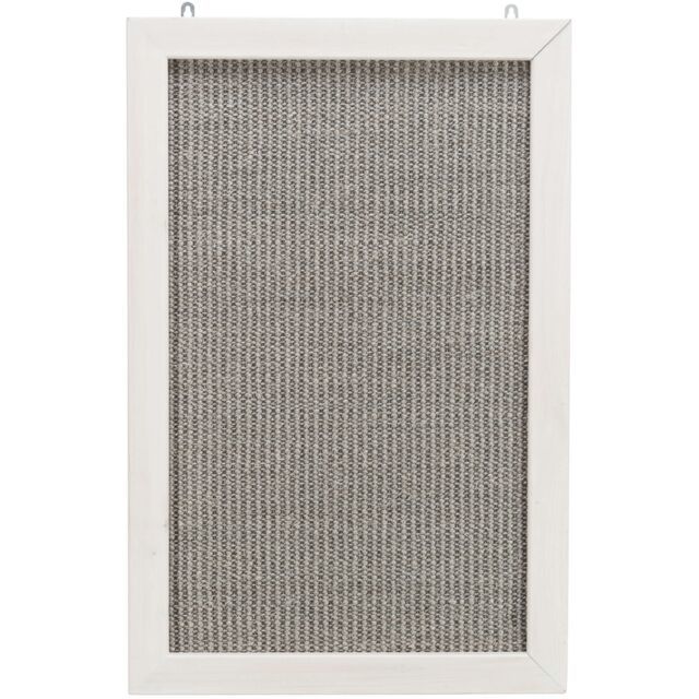 Trixie Cat Scratching Board with Wooden Frame Post Grey/White