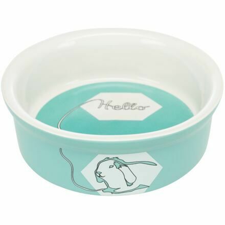 Trixie Ceramic Bowl with Hello Comic Rabbit