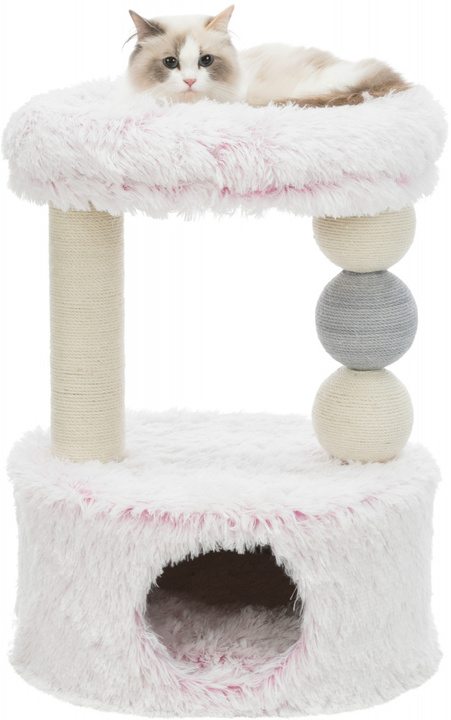 Trixie Harvey Scratching Post White/Pink for Cats