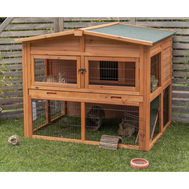 Trixie Natura Extra Large Hutch for Small Animals Brown