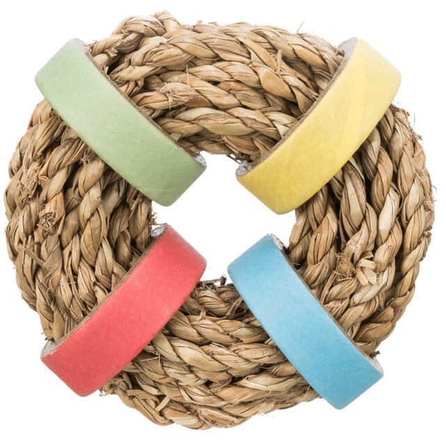 Trixie Sea Grass Ring with Paper Rings for Small Animals