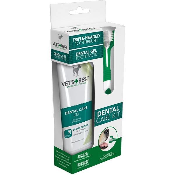 Vets Best Dental Care Kit UK Gel + Toothbrush