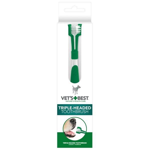 Vet's Best Triple Headed Dog Toothbrush