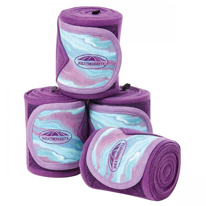 WeatherBeeta Marble Fleece Bandages Purple Swirl