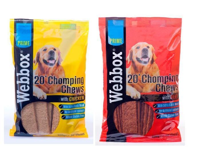 Webbox Prime Chomping Chews Dog Treats