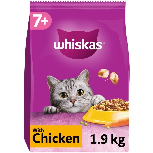Whiskas 7+ Complete Dry Food with Chicken