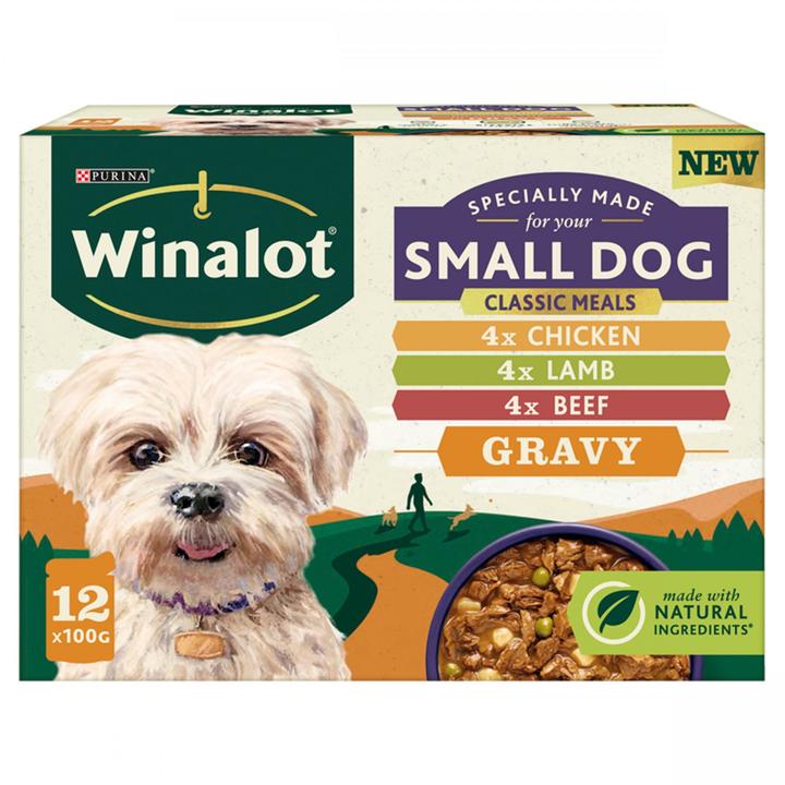 Winalot Small Dog Food Mixed in Gravy