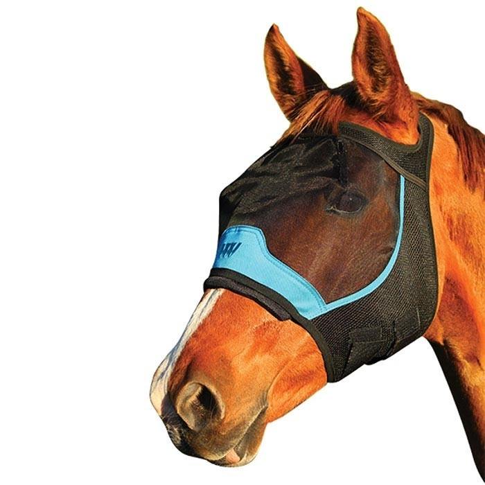 Woof Wear UV Fly Mask without Ears Black & Turquoise