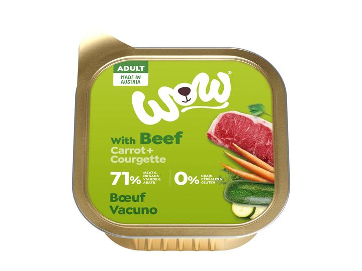 WOW Adult Dog Food Beef Trays