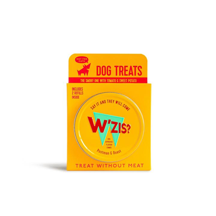 W'ZIS? Dog Treats Tin Gift Box Postman & Roast