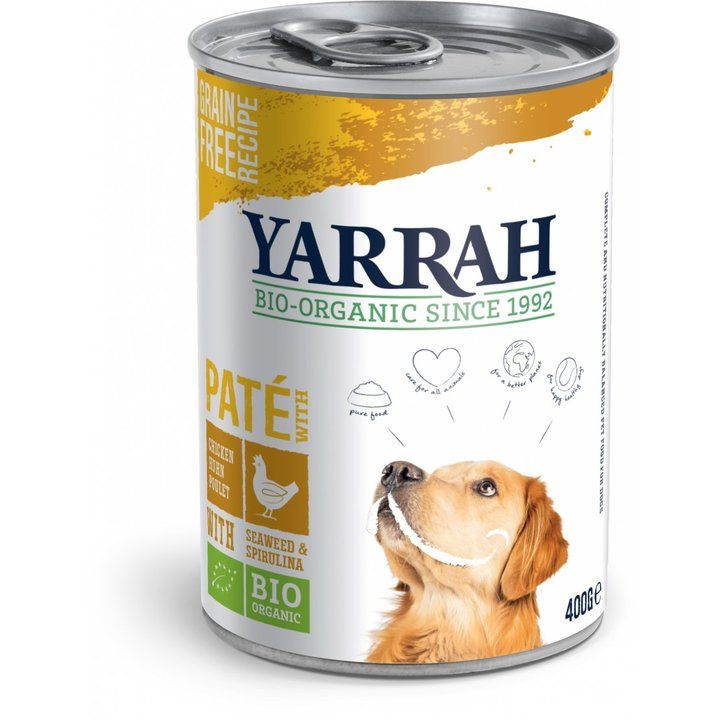 Yarrah Organic Dog Food Pâté with Chicken