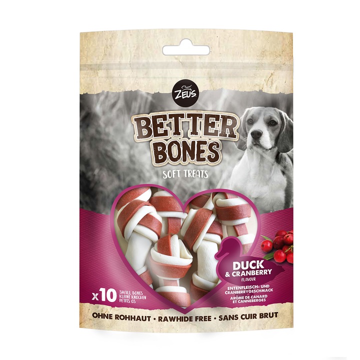 Zeus Better Bones Dog Treats Duck & Cranberry