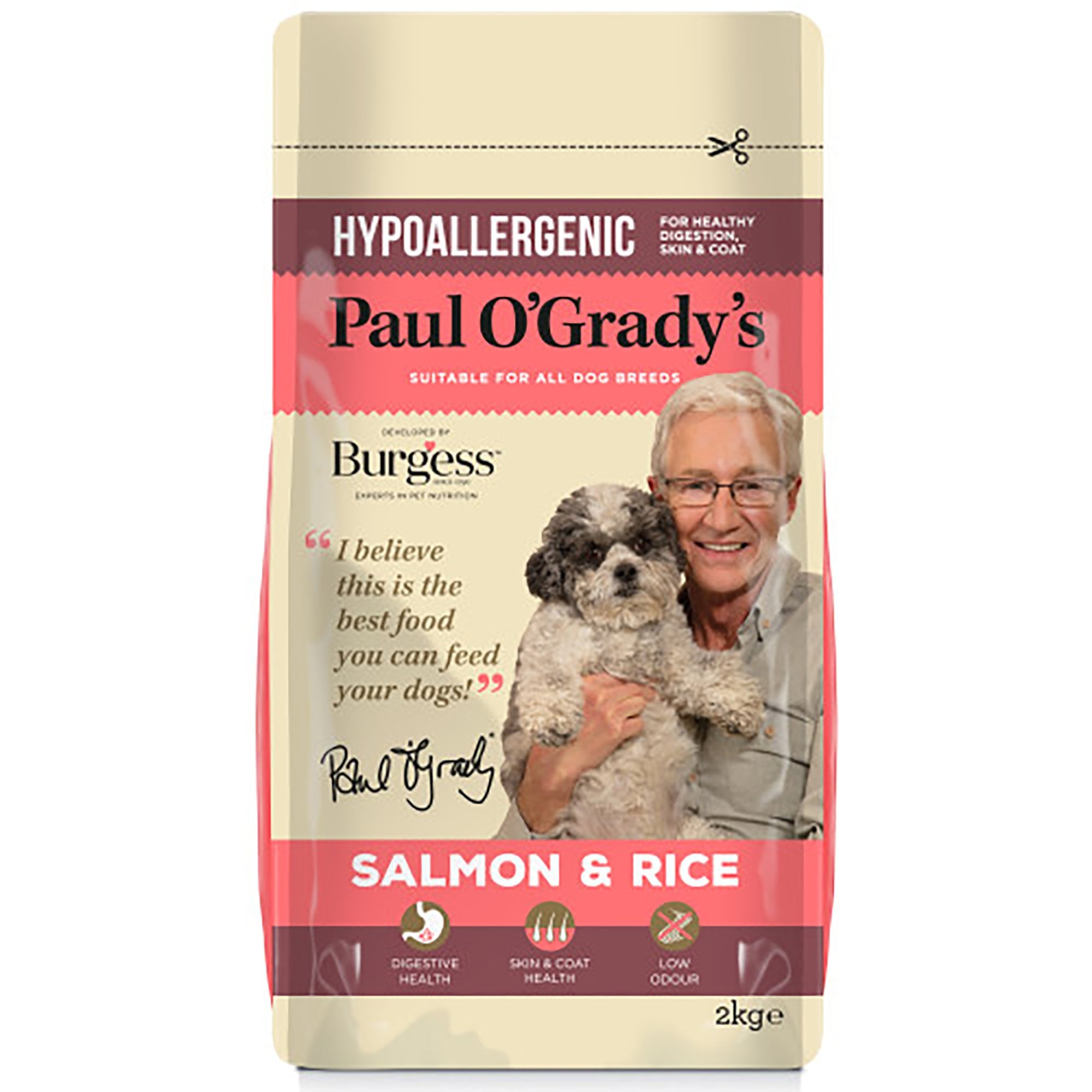 Paul O'Grady's Hypoallergenic Salmon & Rice Dog Food
