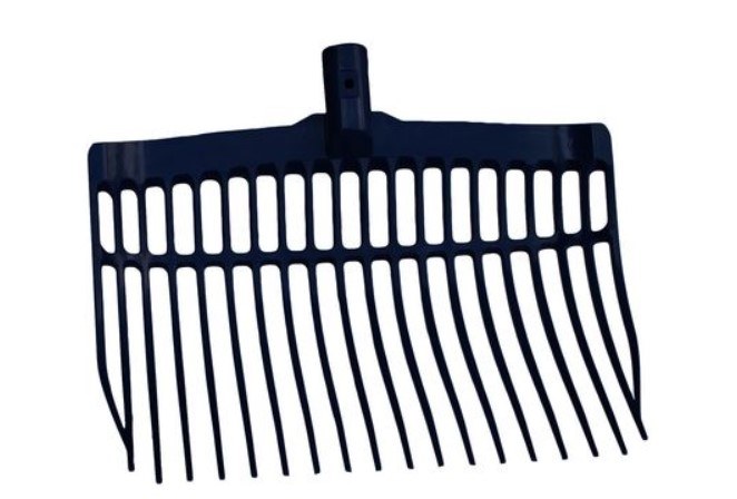 Shaving fork plastic black without handle