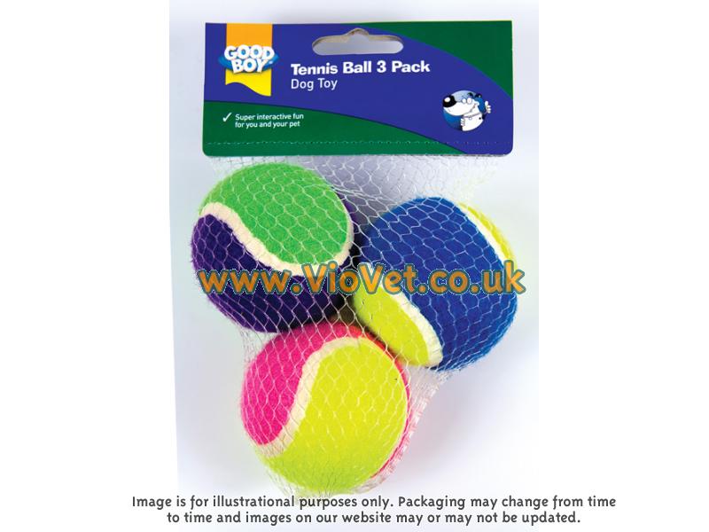 Good Boy Tennis Ball Dog Toys - 6.5cm - Pack of 3