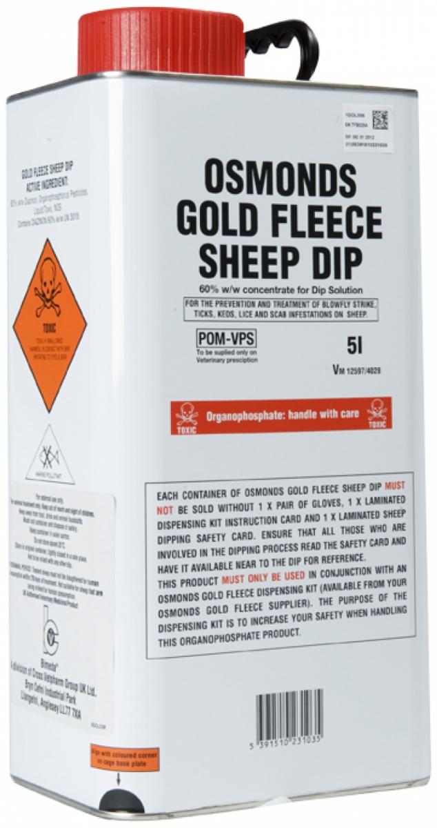 Bimeda Osmonds Gold Fleece Dip for Sheep