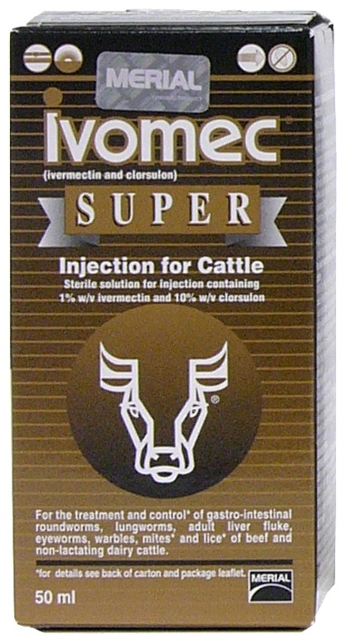Boehringer Ingelheim Ivomec Super Injection For Cattle - Bottle 50Ml