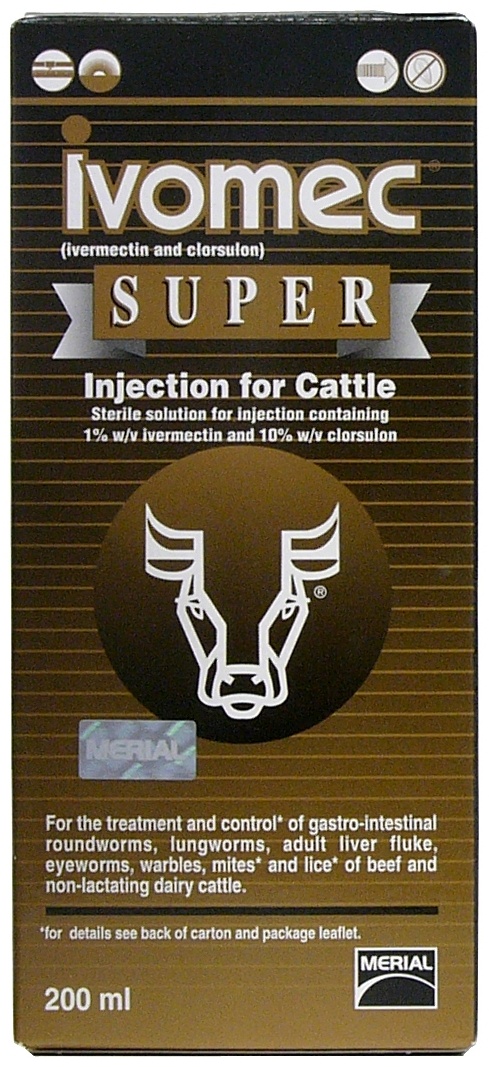 Ivomec Super Injection For Cattle - 200ml Bottle