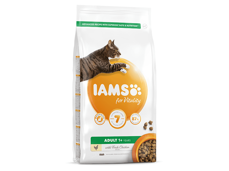 IAMS for Vitality Hairball 🐱 Cat Food with Fresh chicken