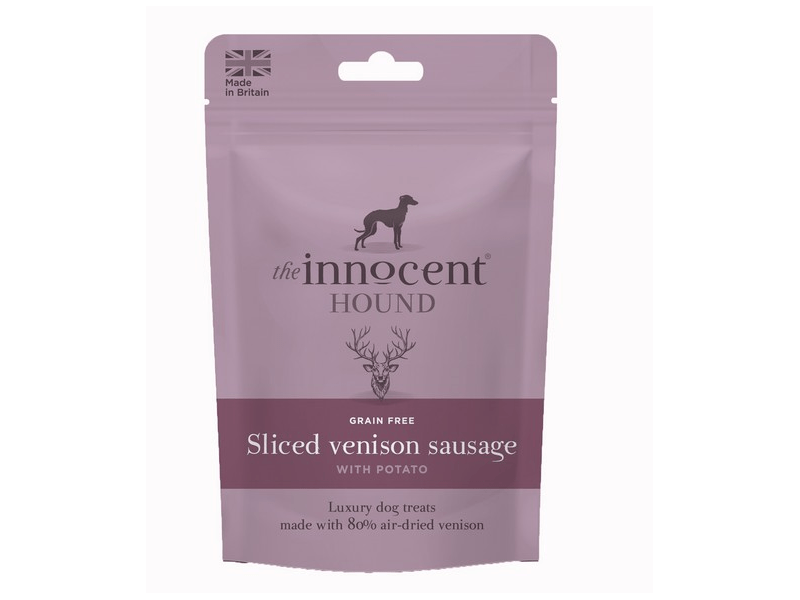 The Innocent Pet The Innocent Hound Sliced Venison Sausage Dog Treats - 70G