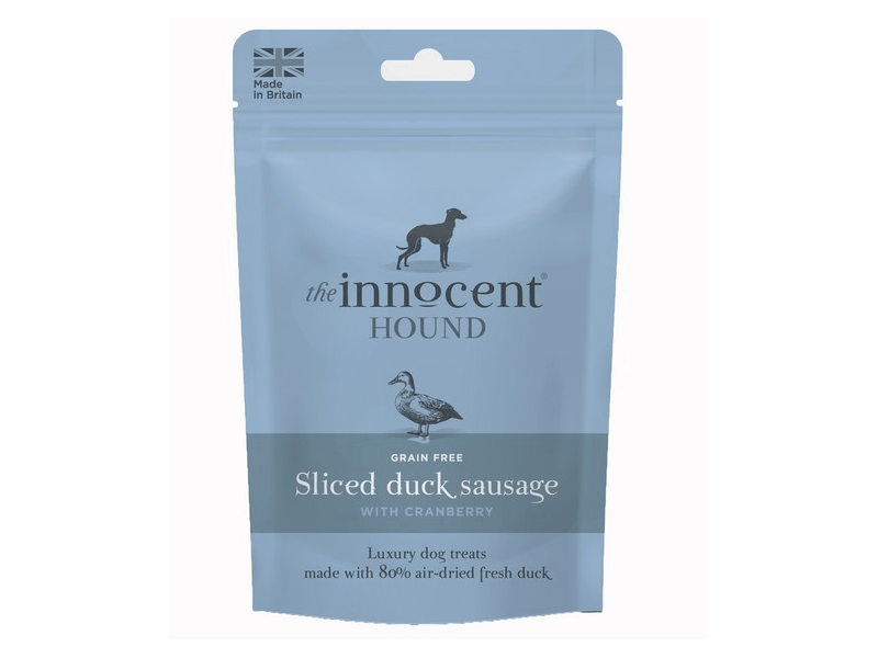 The Innocent Pet The Innocent Hound Sliced Duck Sausage Dog Treats - 70G