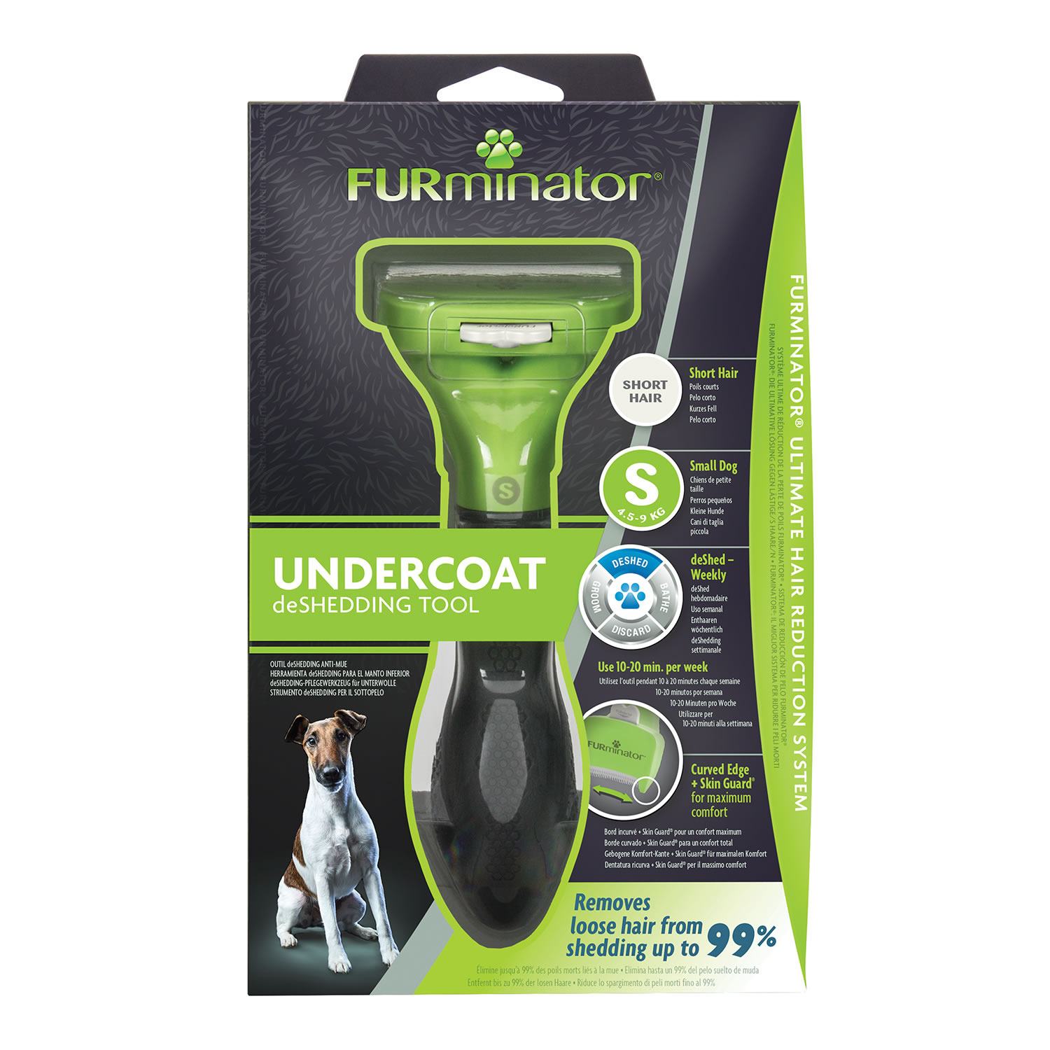 Furminator Undercoat Deshedding Tool For Short Hair Dogs - Dog Small
