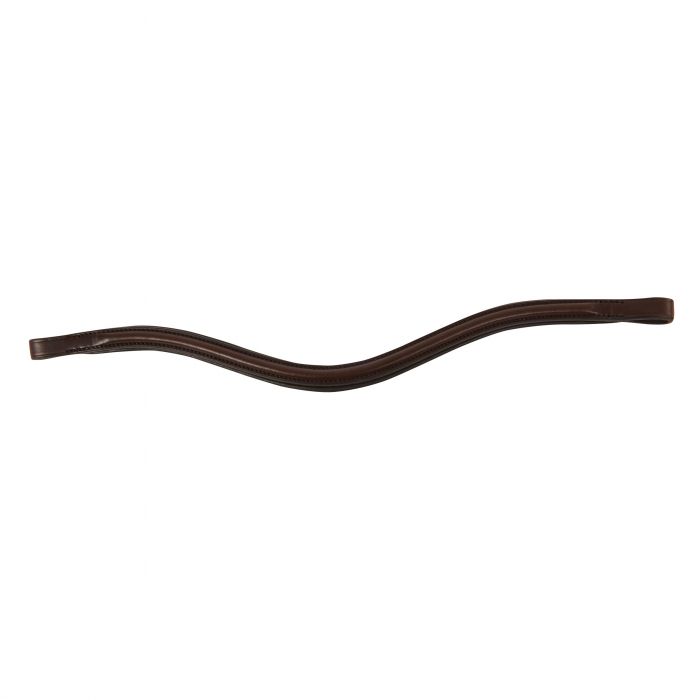 Collegiate Curved Raised Browband Iv - Warmblood Brown