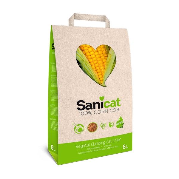 Sanicat Corn Cat Litter VioVet.co.uk FREE delivery available
