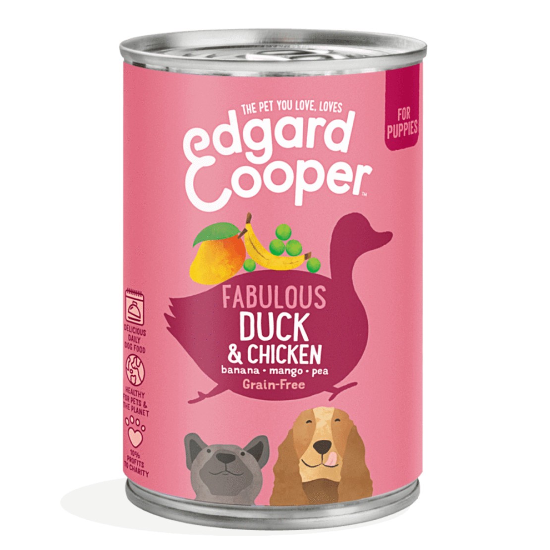 Edgard Cooper Fabulous Duck & Chicken Puppy Wet Tinned