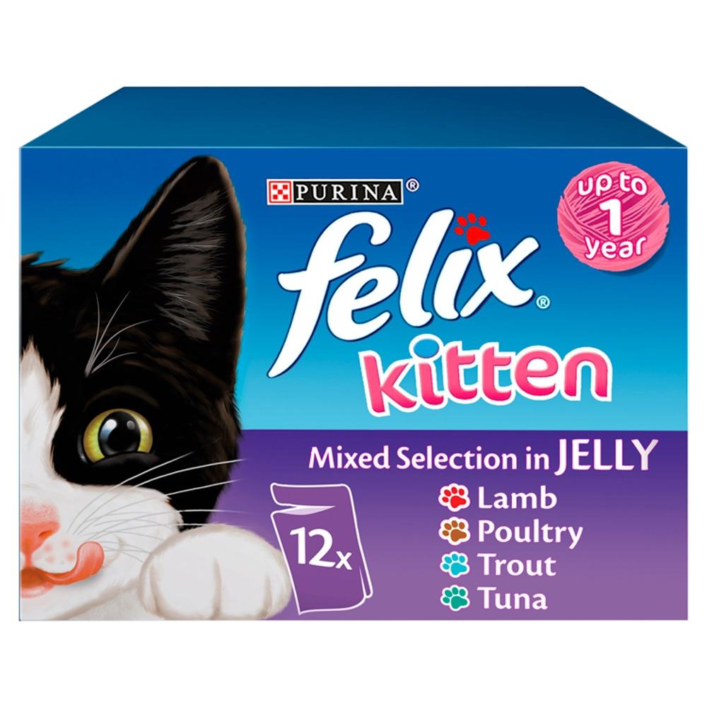 Felix 🐱 Kitten Mixed Selection Cat Food VioVet.co.uk