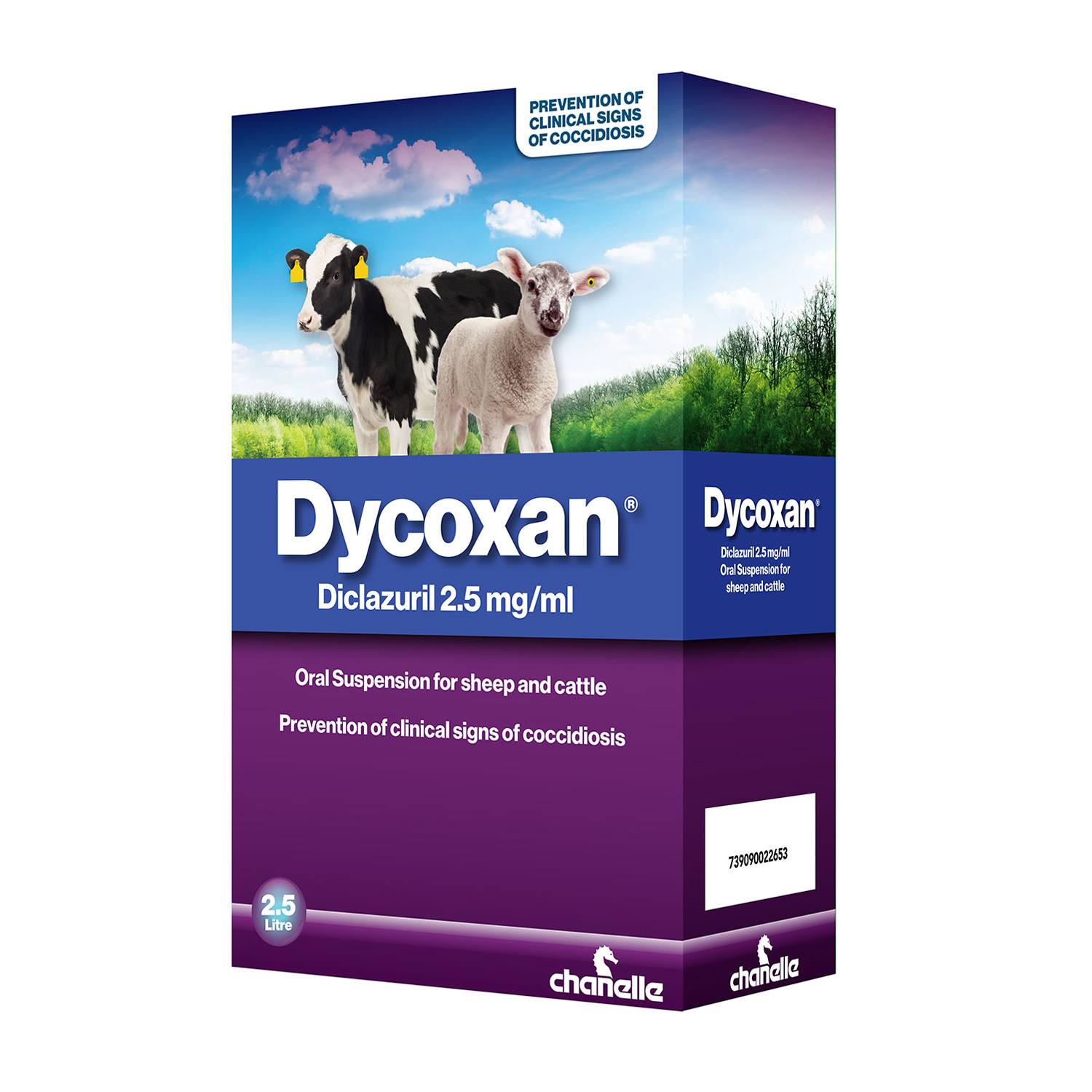 Chanelle Dycoxan Drench - 2.5Mg/Ml - Litre Size 2.5
