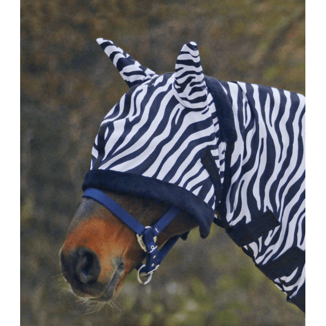 Waldhausen Zebra Fly Mask - Cob Black/White
