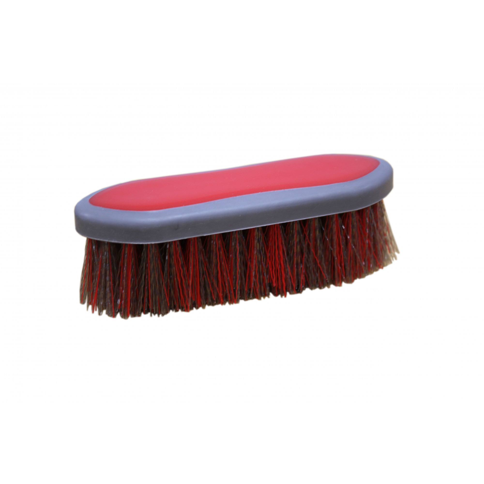 Mackey Two Tone Body Brush - Soft Bristle Red/Grey