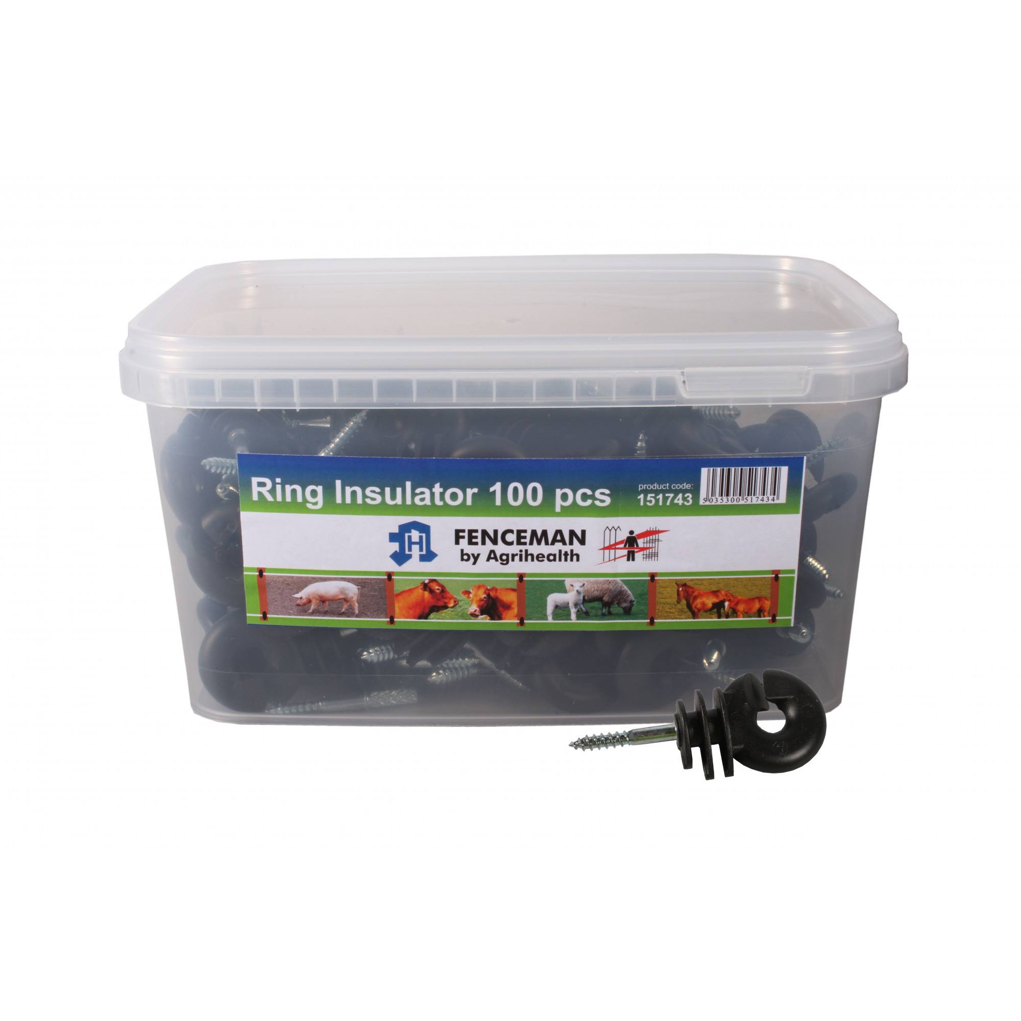 Fenceman Insulator Ring Screw-On - Pack 100