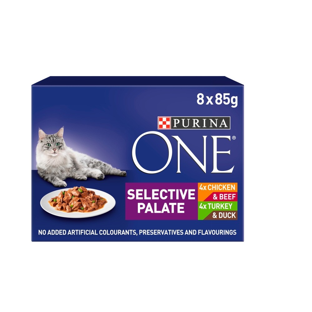 PURINA ONE Selective Palate 🐱 Cat Food VioVet.co.uk