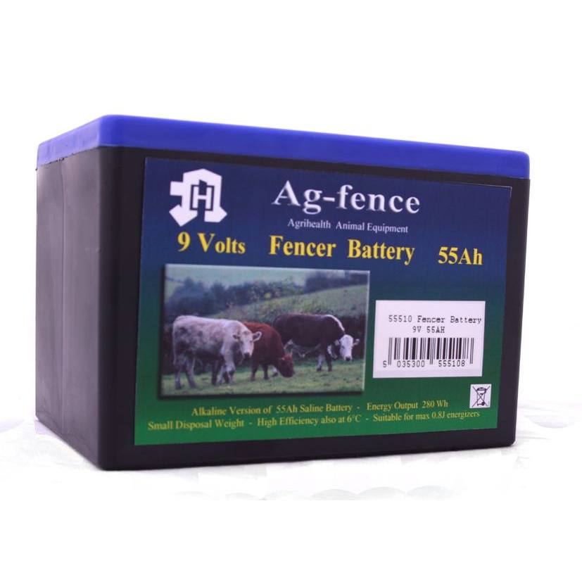 Fenceman Batteries - 9V - 55Ah - Alkaline Size 9