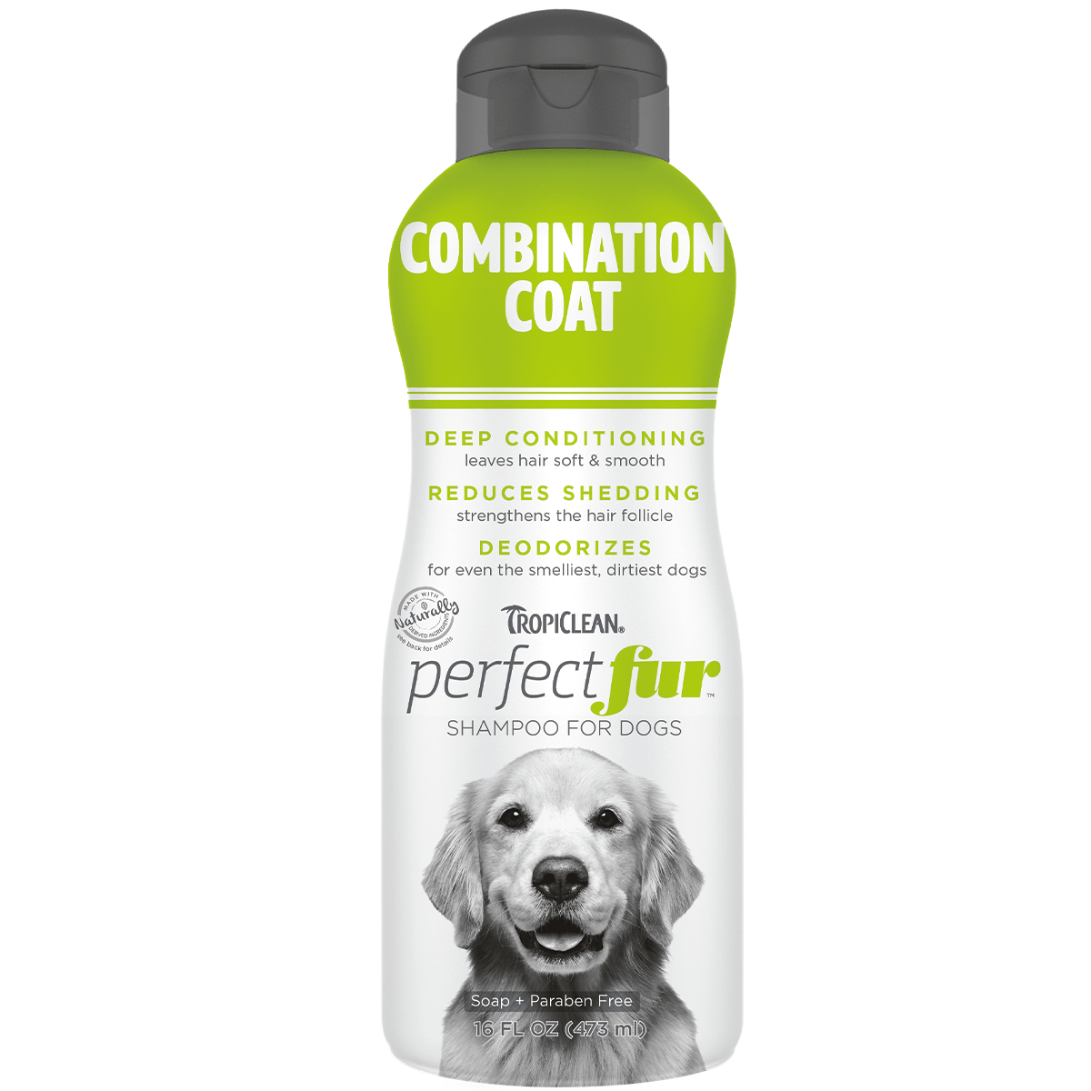 TropiClean Perfect Fur Combination Coat Shampoo for Dogs