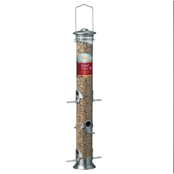 Walter Harrisons Walter Harrison's Brushed Steel Seed Feeder - 51Cm