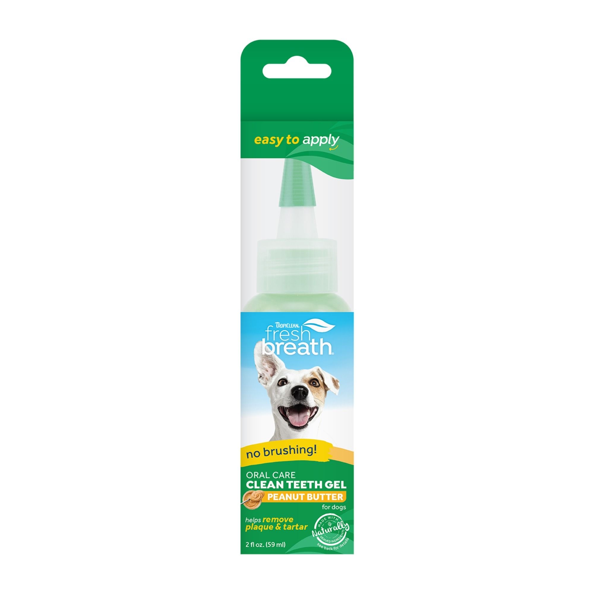 TropiClean Clean Teeth Oral Care Gel for Dogs - Peanut Butter - 59ml