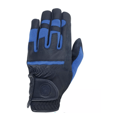 Hy Equestrian Hy Signature Navy Riding Gloves - Extra Small